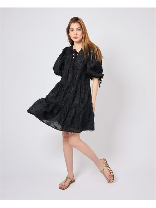 Robe courte à manches bouffantes pour femme Silvian Heach SILVIAN HEACH | GPP25333VEBLACK